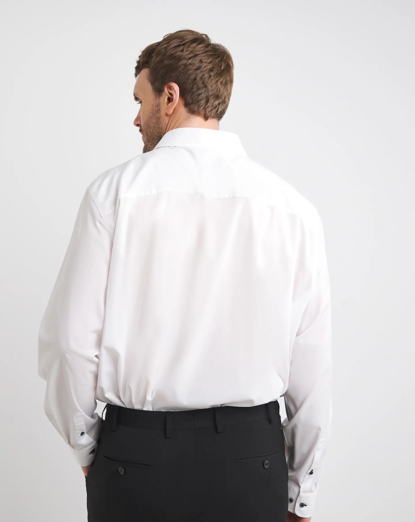 Jacamo Polyester Blend Stretch Travel Shirt
