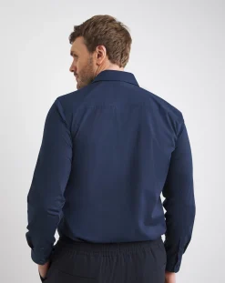Jacamo Polyester Blend Stretch Travel Shirt