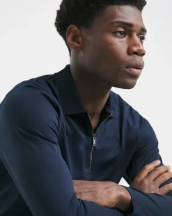 Jacamo Premium 100% Mercerised Zip Neck Polo
