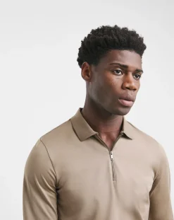Jacamo Premium 100% Mercerised Zip Polo