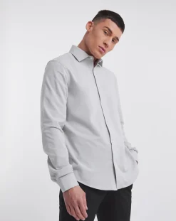 Jacamo Premium Textured Cut Away Collar Shirt