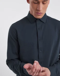 Jacamo Premium Textured Cut Away Collar Shirt