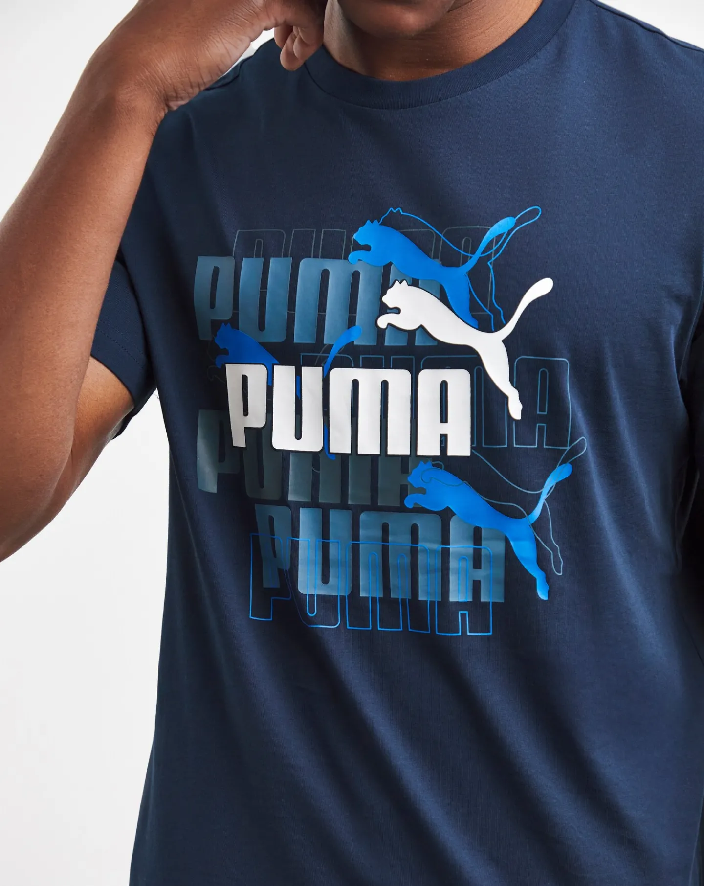 Puma Graphics Multiple Logo T-Shirt