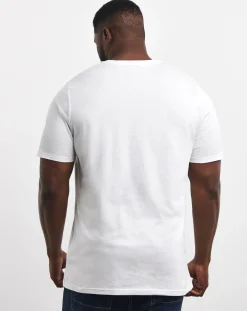 Jacamo Pure Cotton Crew Neck T-Shirt Extra Long