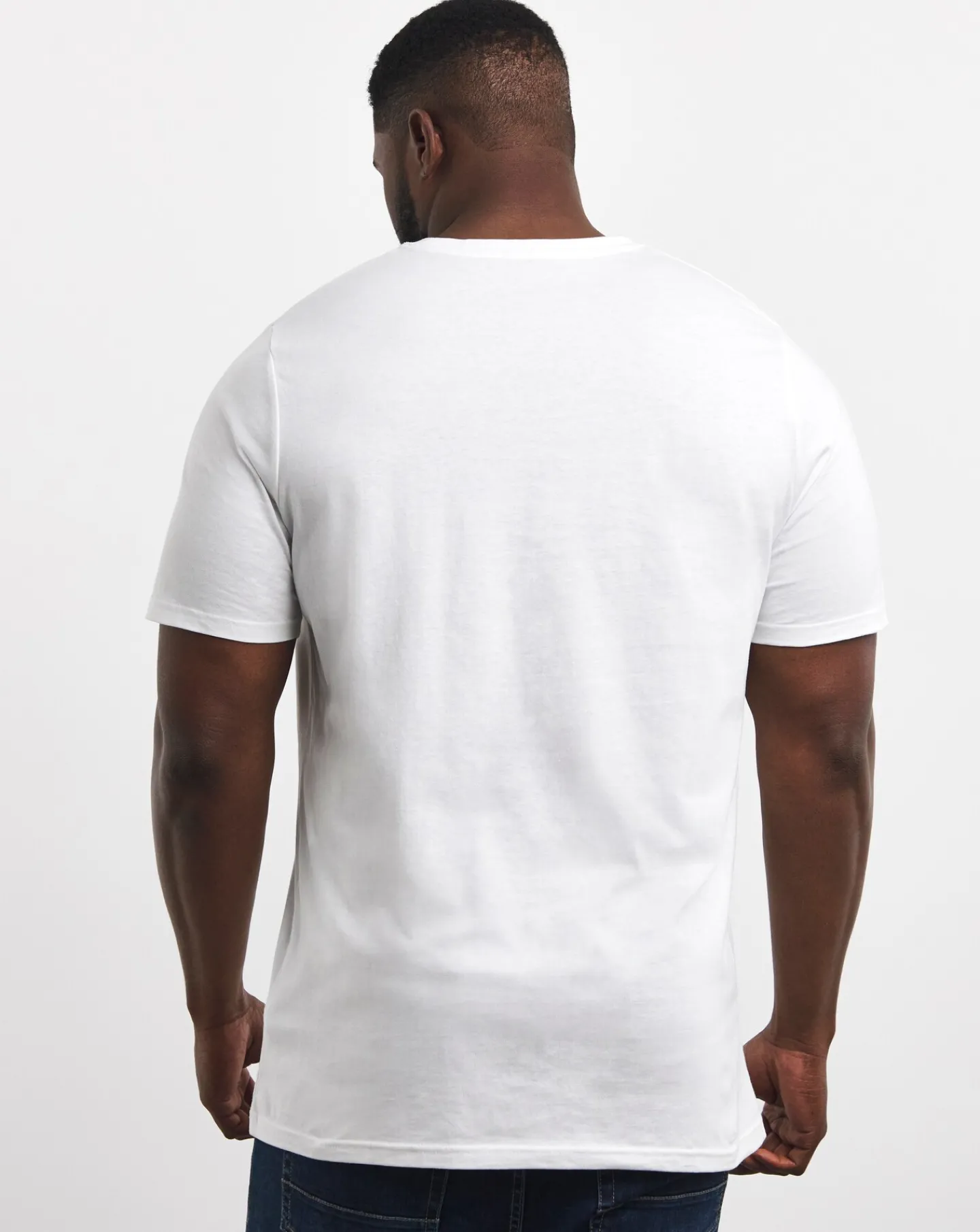 Jacamo Pure Cotton Crew Neck T-Shirt Extra Long