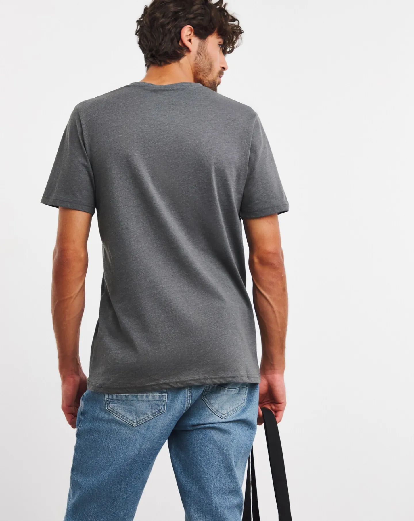 Jacamo Pure Cotton Crew Neck T-Shirt Long