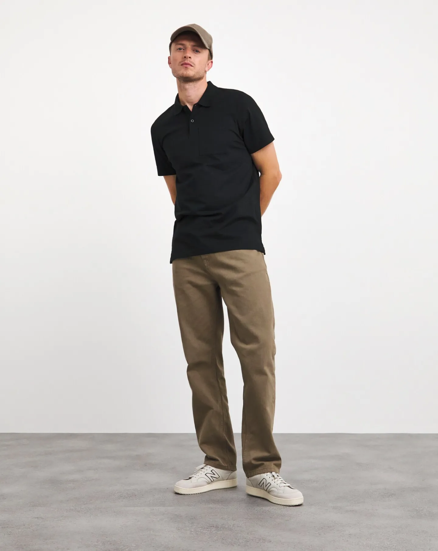 Jacamo Pure Cotton Jersey Pocket Polo Long