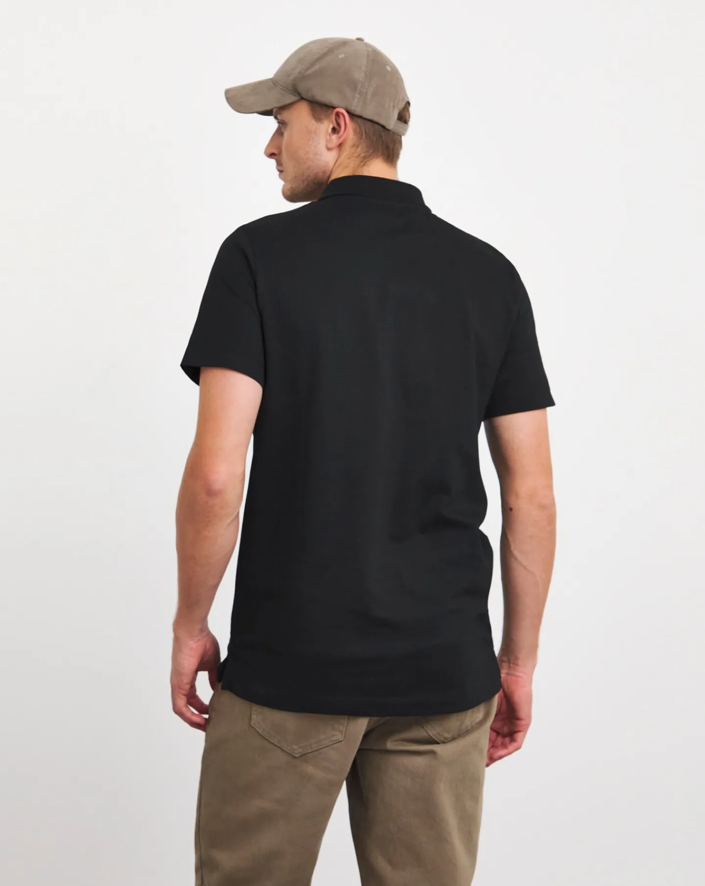 Jacamo Pure Cotton Jersey Pocket Polo Long
