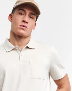 Jacamo Pure Cotton Jersey Pocket Polo Long