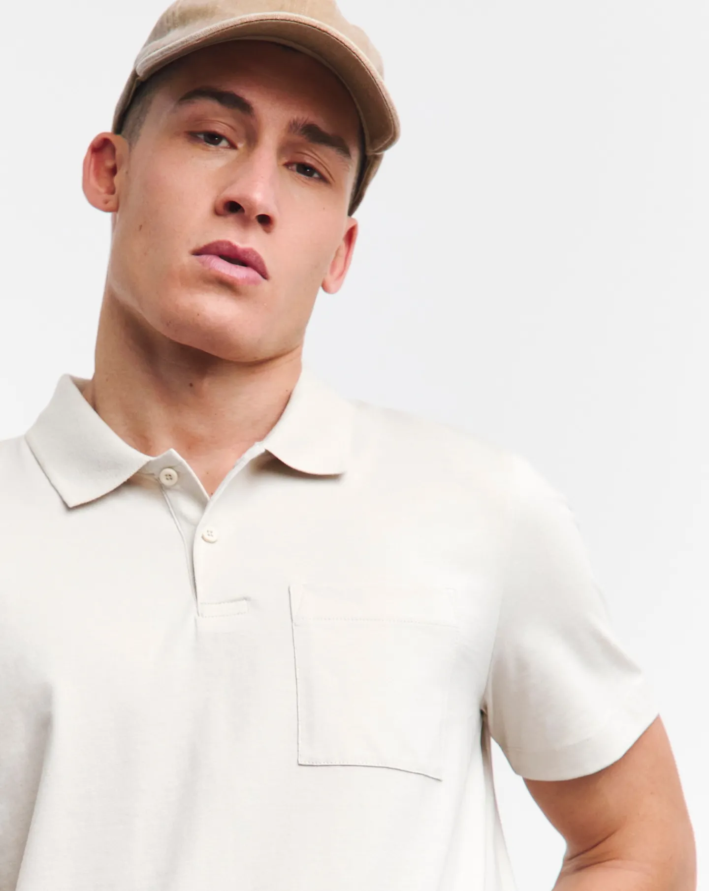 Jacamo Pure Cotton Jersey Pocket Polo Long