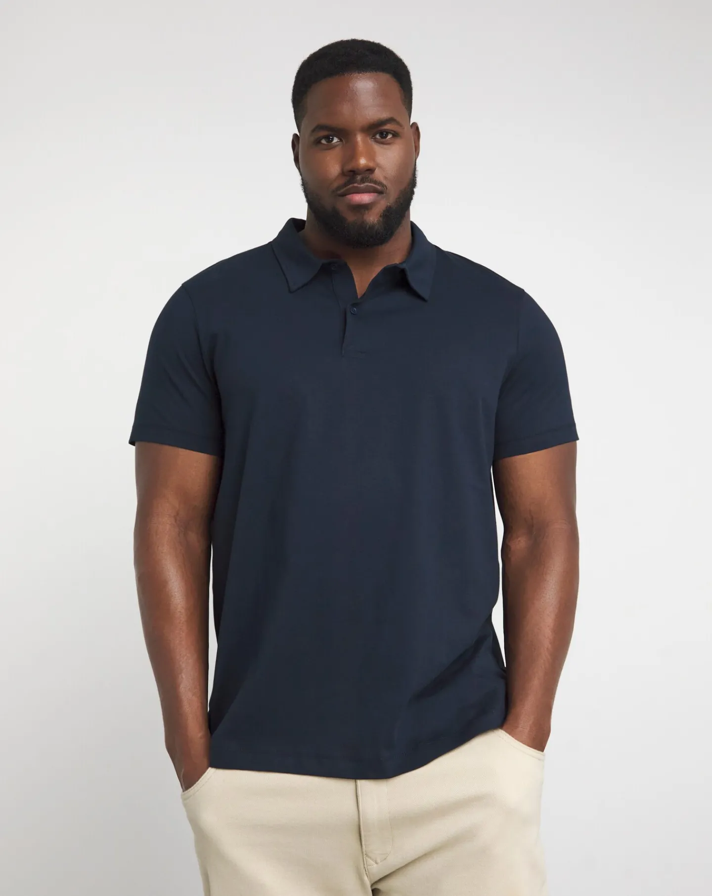 Jacamo Pure Cotton Jersey Polo Long