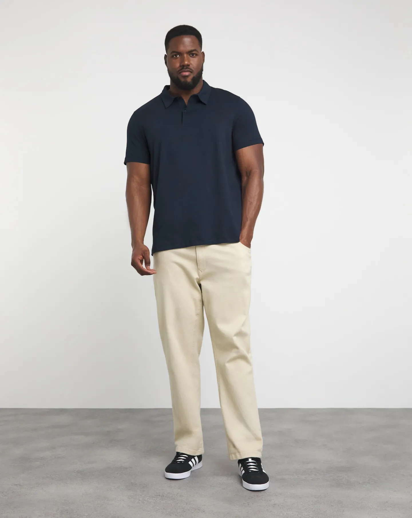 Jacamo Pure Cotton Jersey Polo Long