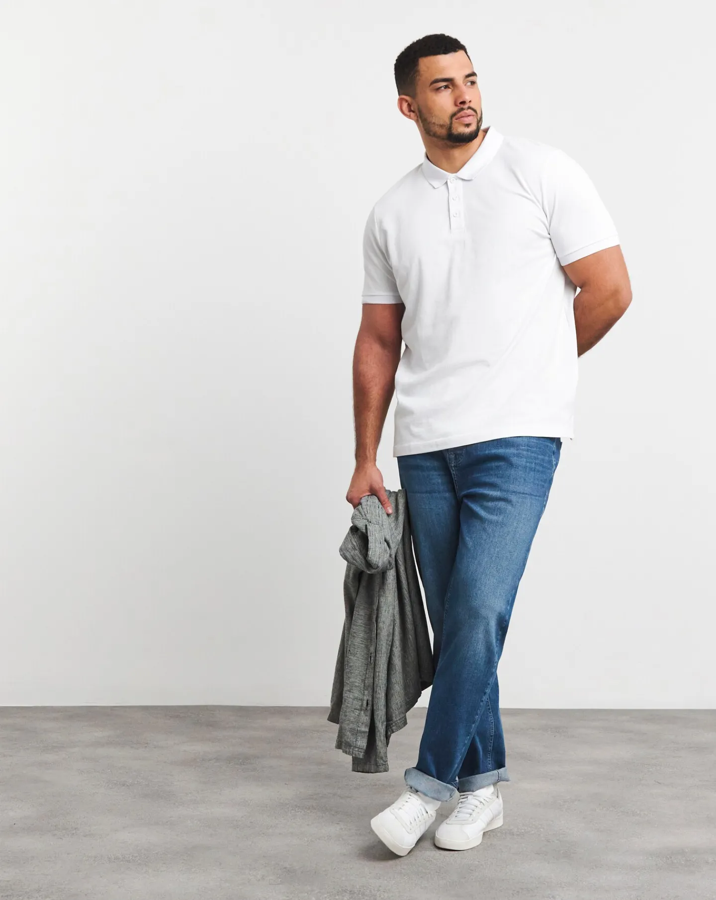 Jacamo Pure Cotton Pique Polo