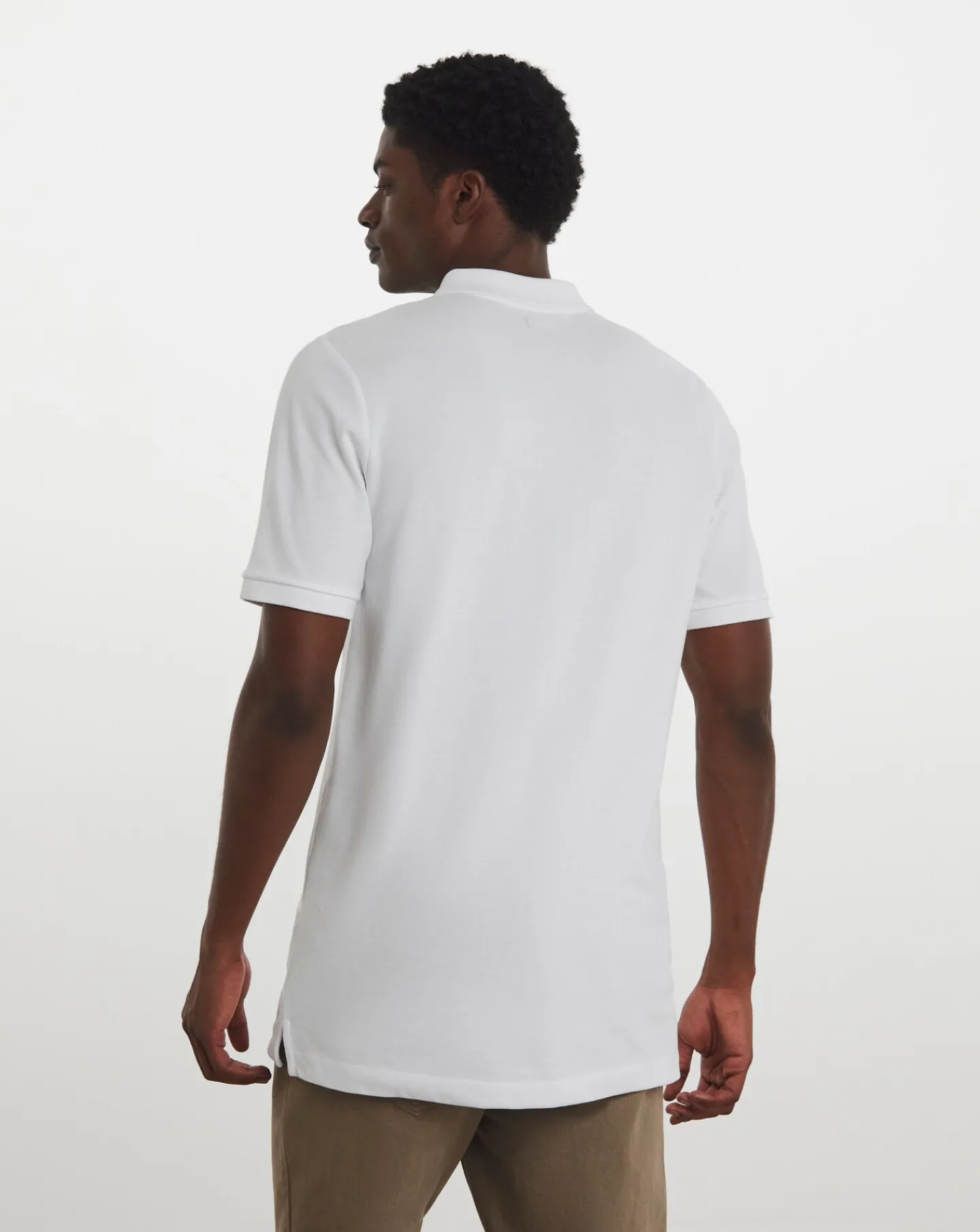 Jacamo Pure Cotton Pique Polo Extra Long Length