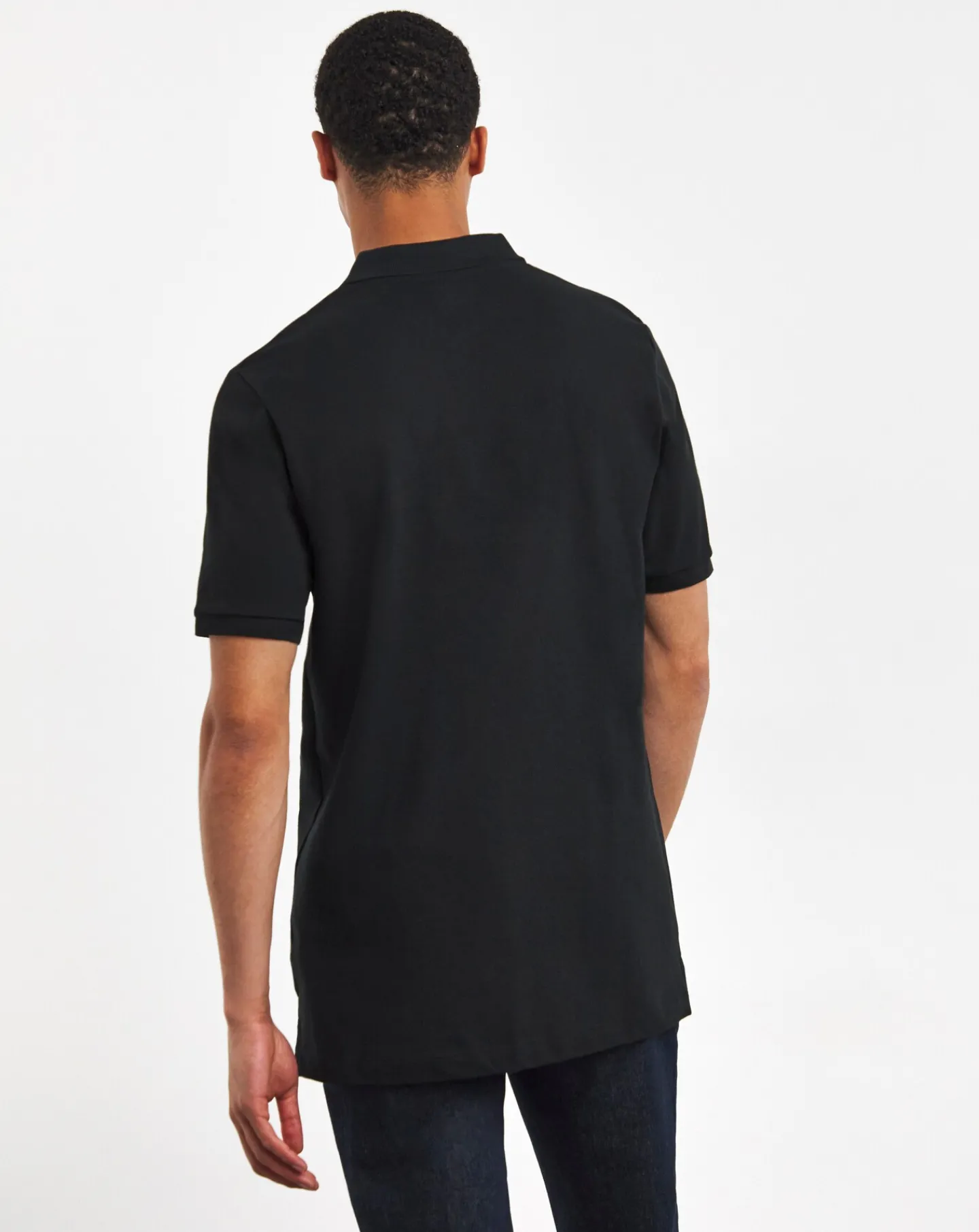 Jacamo Pure Cotton Pique Polo Extra Long Length