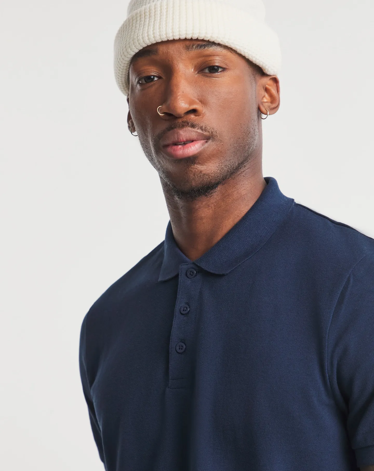 Jacamo Pure Cotton Pique Polo Long