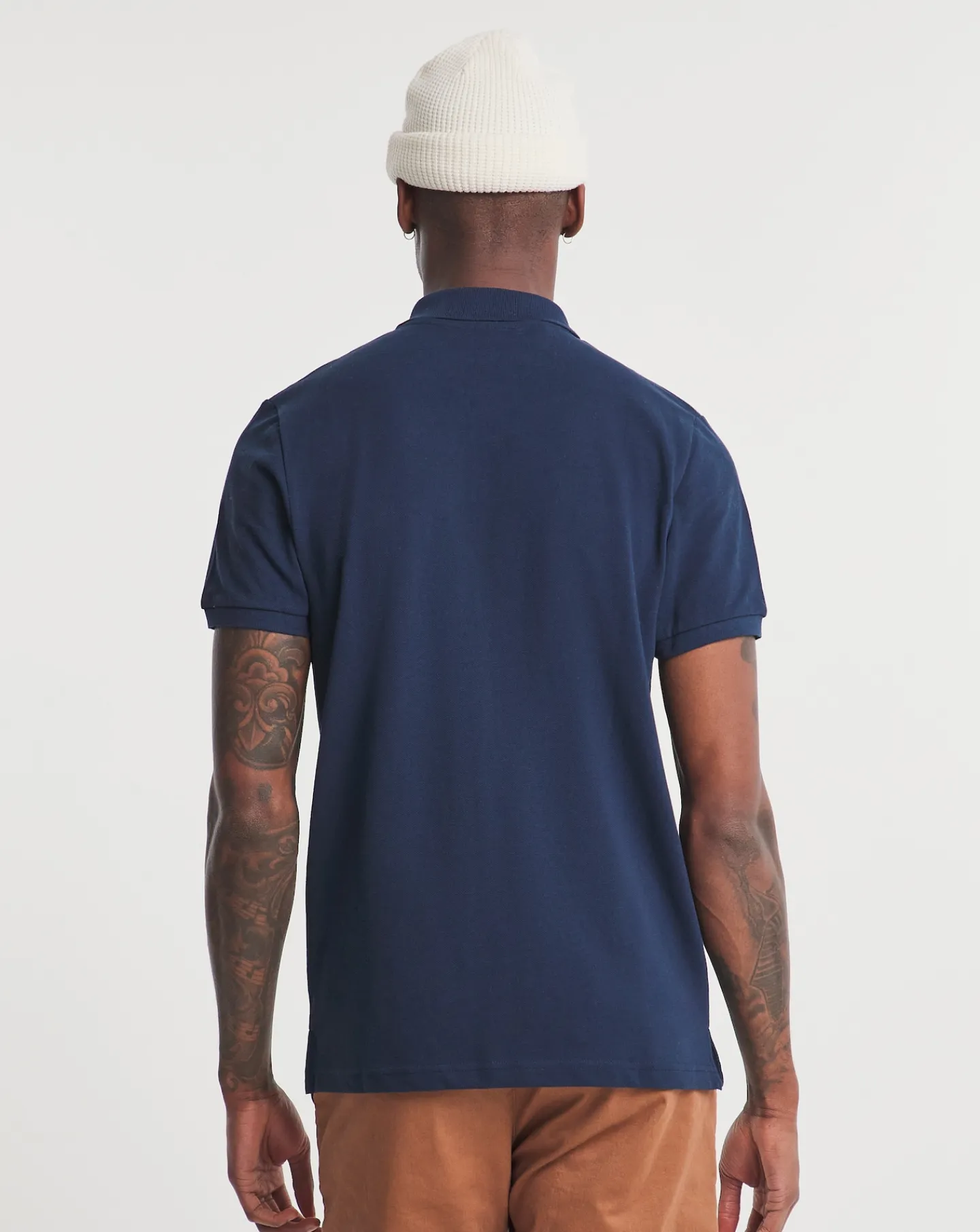 Jacamo Pure Cotton Pique Polo Long