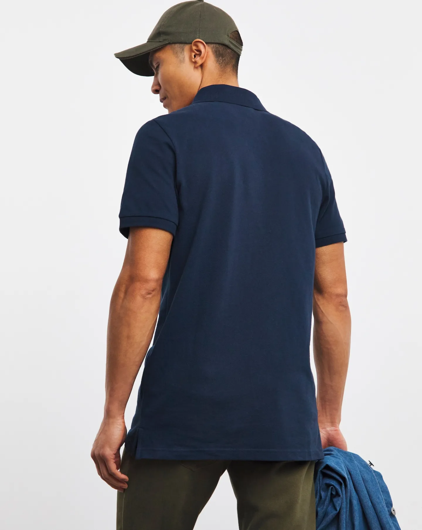 Jacamo Pure Cotton Pique Polo Long