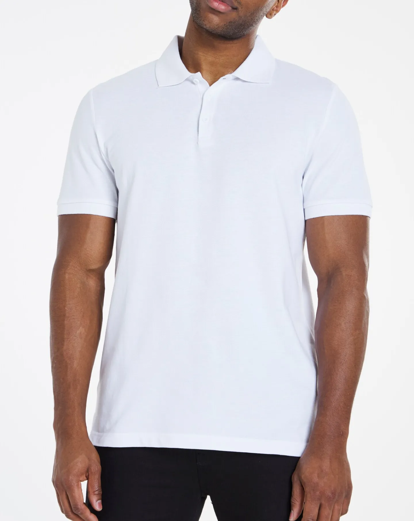 Jacamo Pure Cotton Pique Polo Long