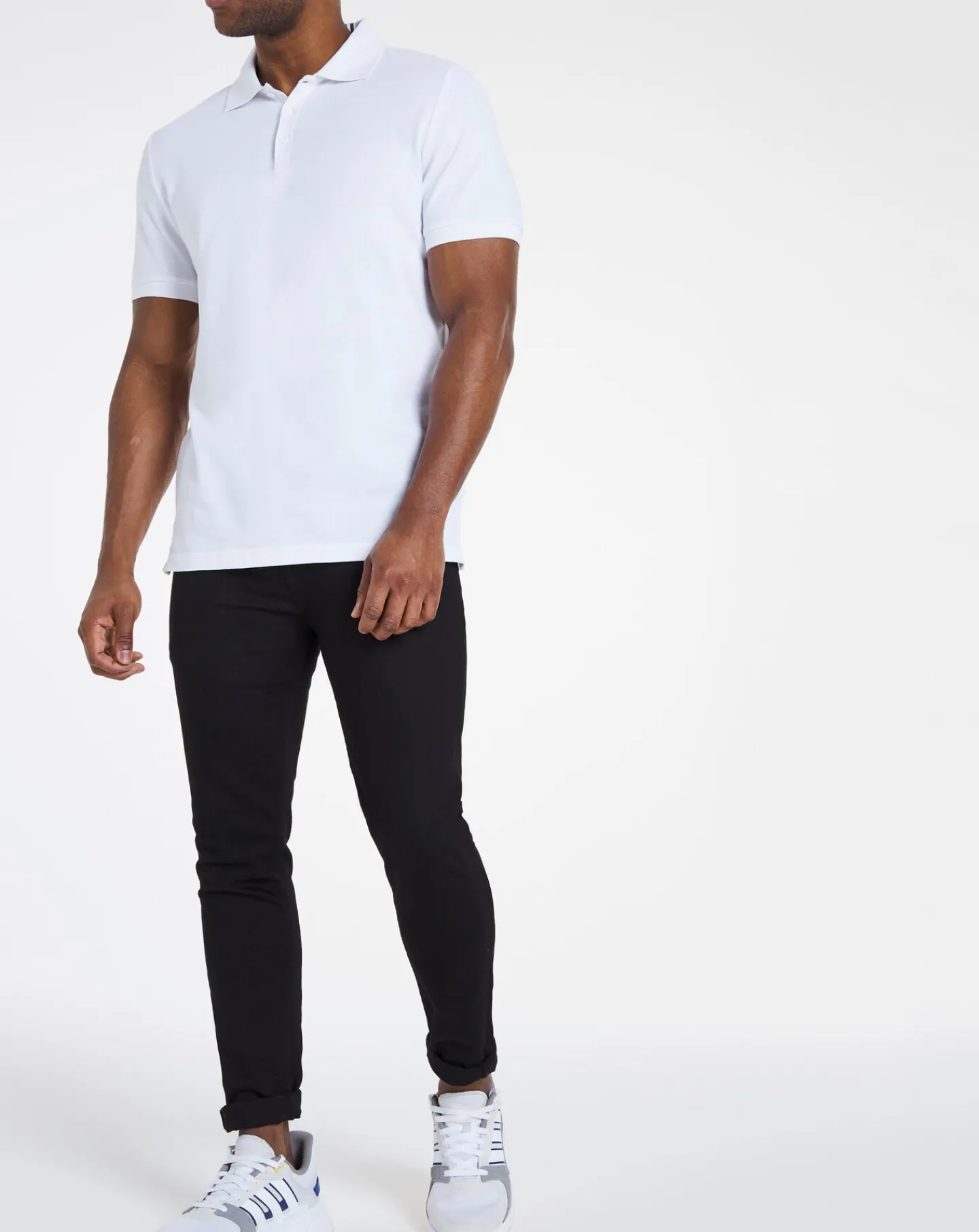 Jacamo Pure Cotton Pique Polo Long