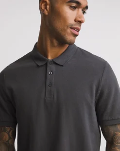 Jacamo Pure Cotton Pique Polo Long