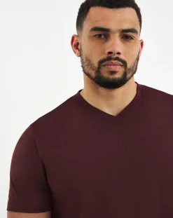 Jacamo Pure Cotton V Neck T-Shirt Long