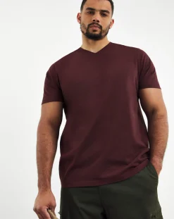 Jacamo Pure Cotton V Neck T-Shirt Long