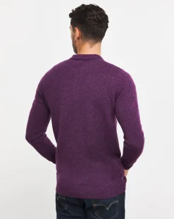 Jacamo Lambswool Long Sleeve Polo