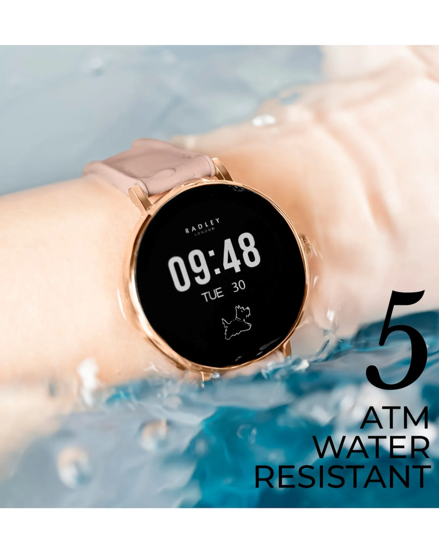 Radley Series 28 Amoled Cobweb Leather Strap Watch
