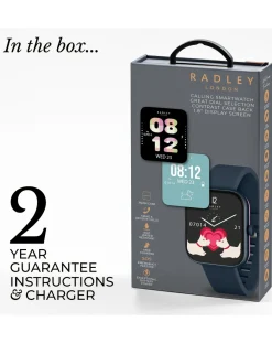 Radley Series 32 Navy Silicone Strap Smart Watch