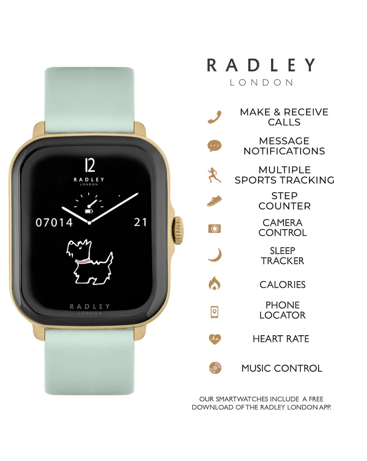 Radley Series 20 Smart Calling Watch with interchangeable Straps RYS20-2126-SET
