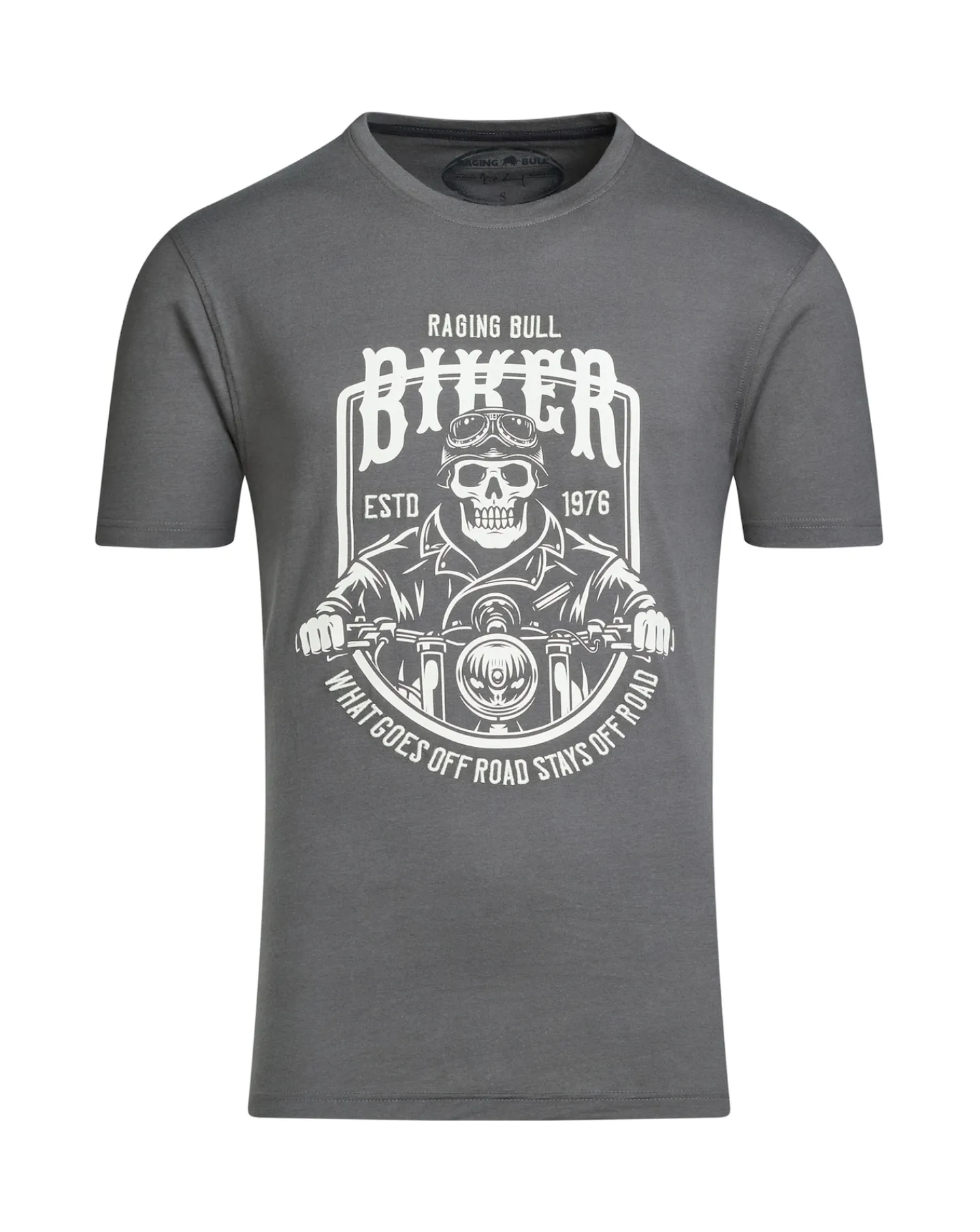 Raging Bull Biker Skull T-Shirt