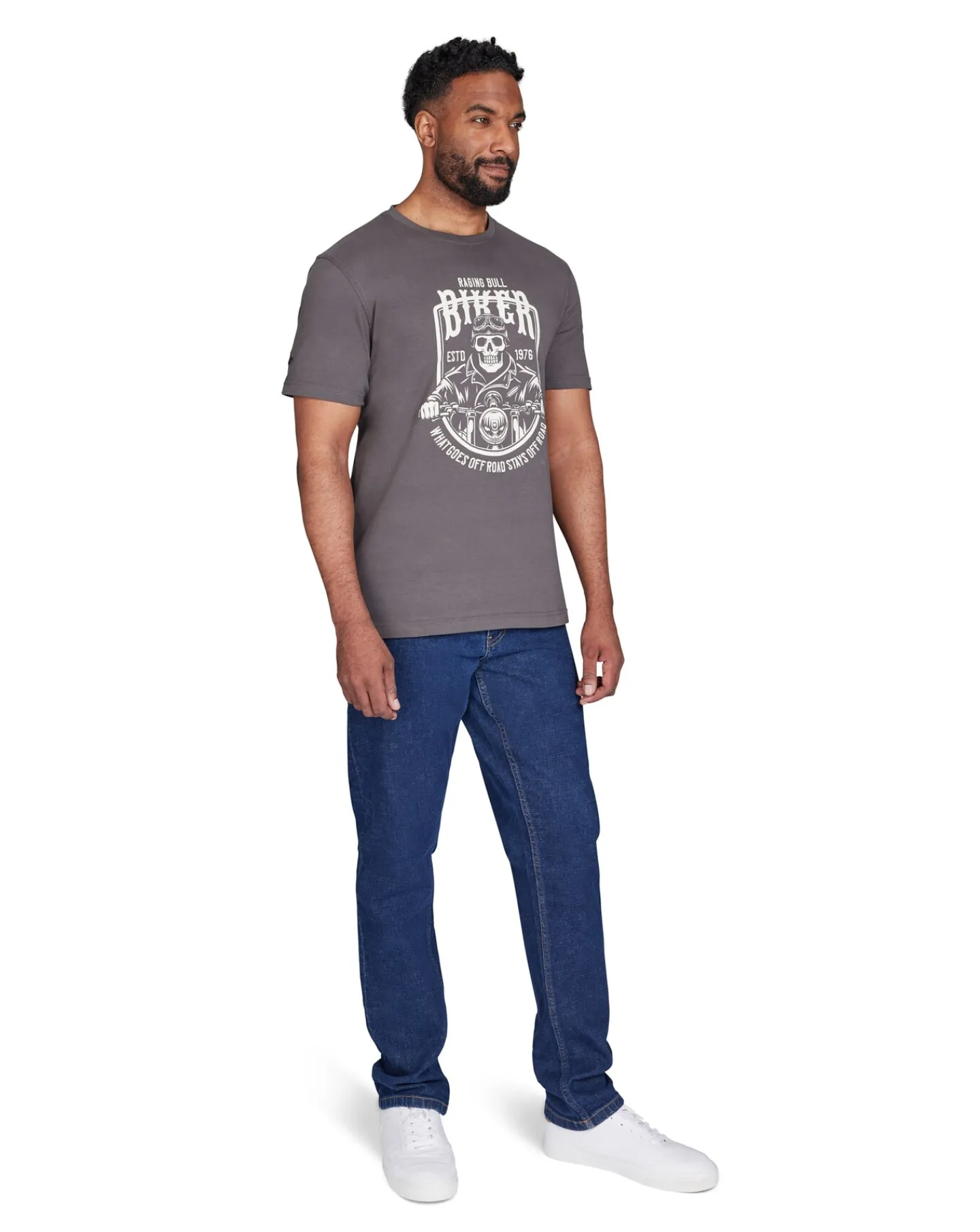 Raging Bull Biker Skull T-Shirt