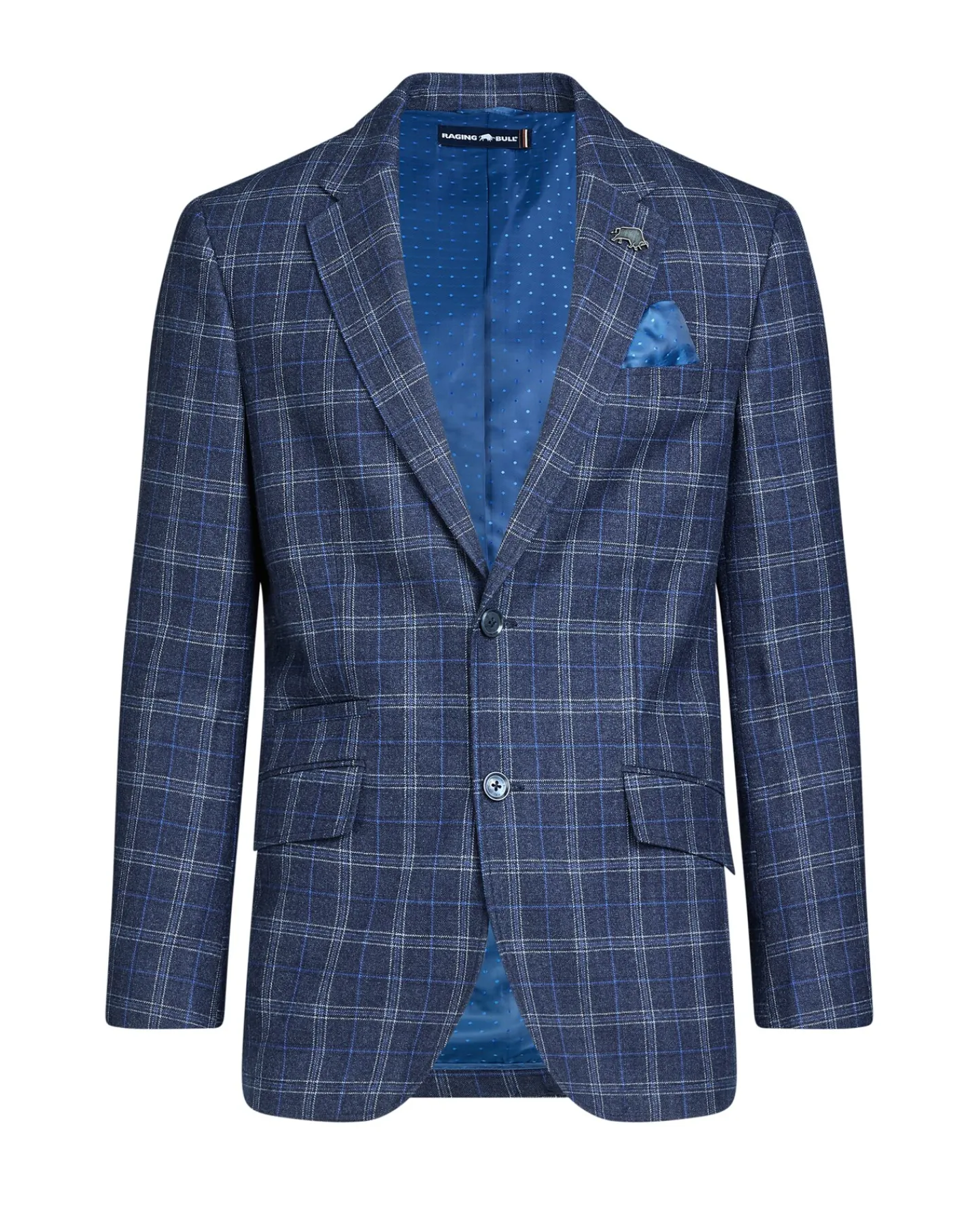 Raging Bull Checked Wool Blazer