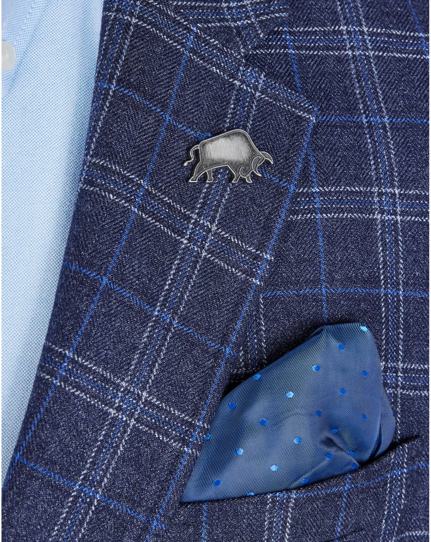 Raging Bull Checked Wool Blazer