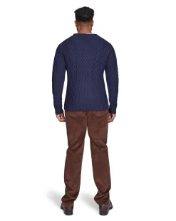 Raging Bull Chunky Cable Crew Neck