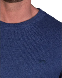 Raging Bull Classic Crew Neck Knit Smart Denim