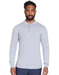 Raging Bull Classic Knitted Polo Grey Marl