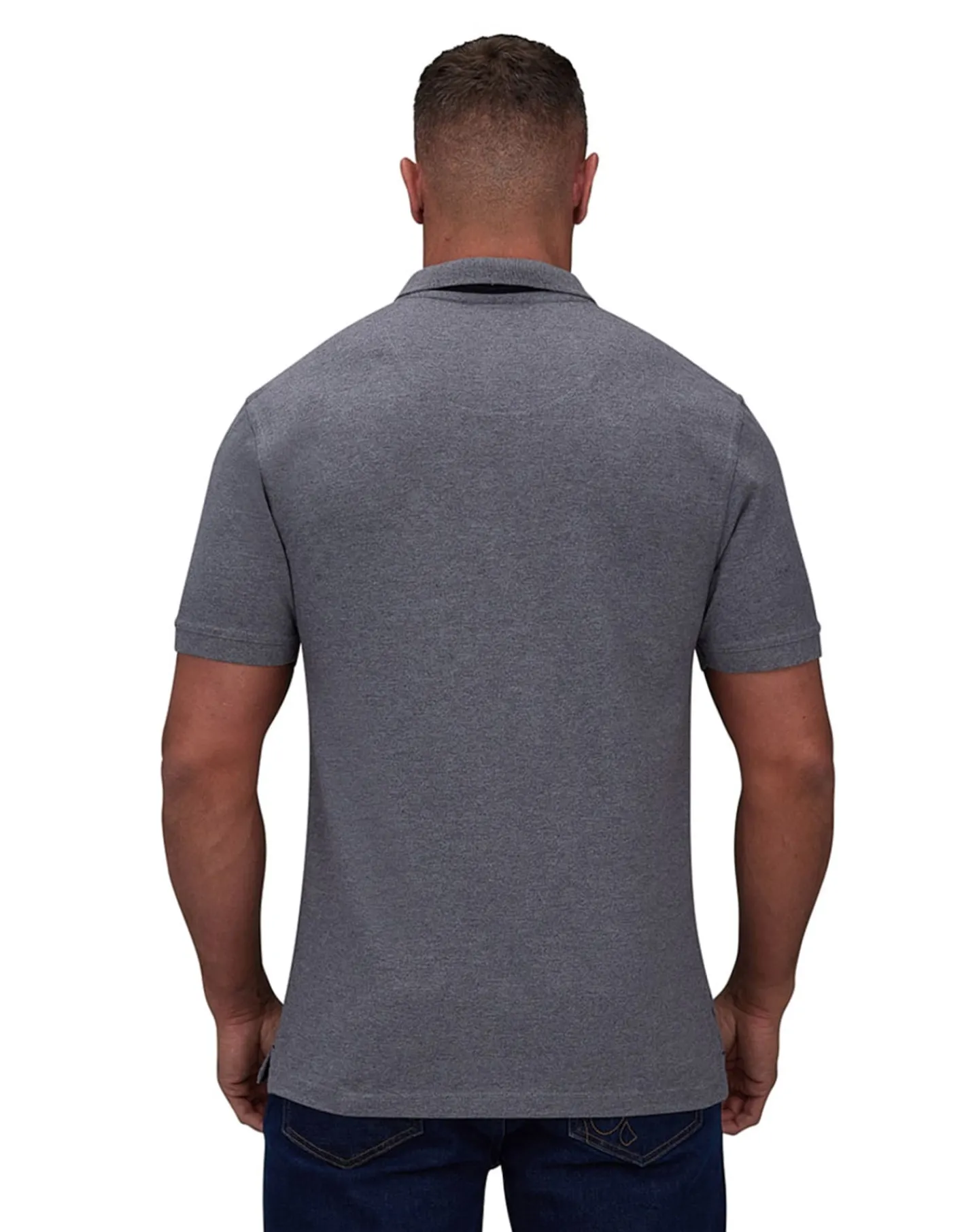 Raging Bull Classic Organic Polo Grey Marl