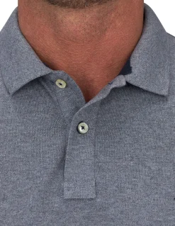 Raging Bull Classic Organic Polo Grey Marl