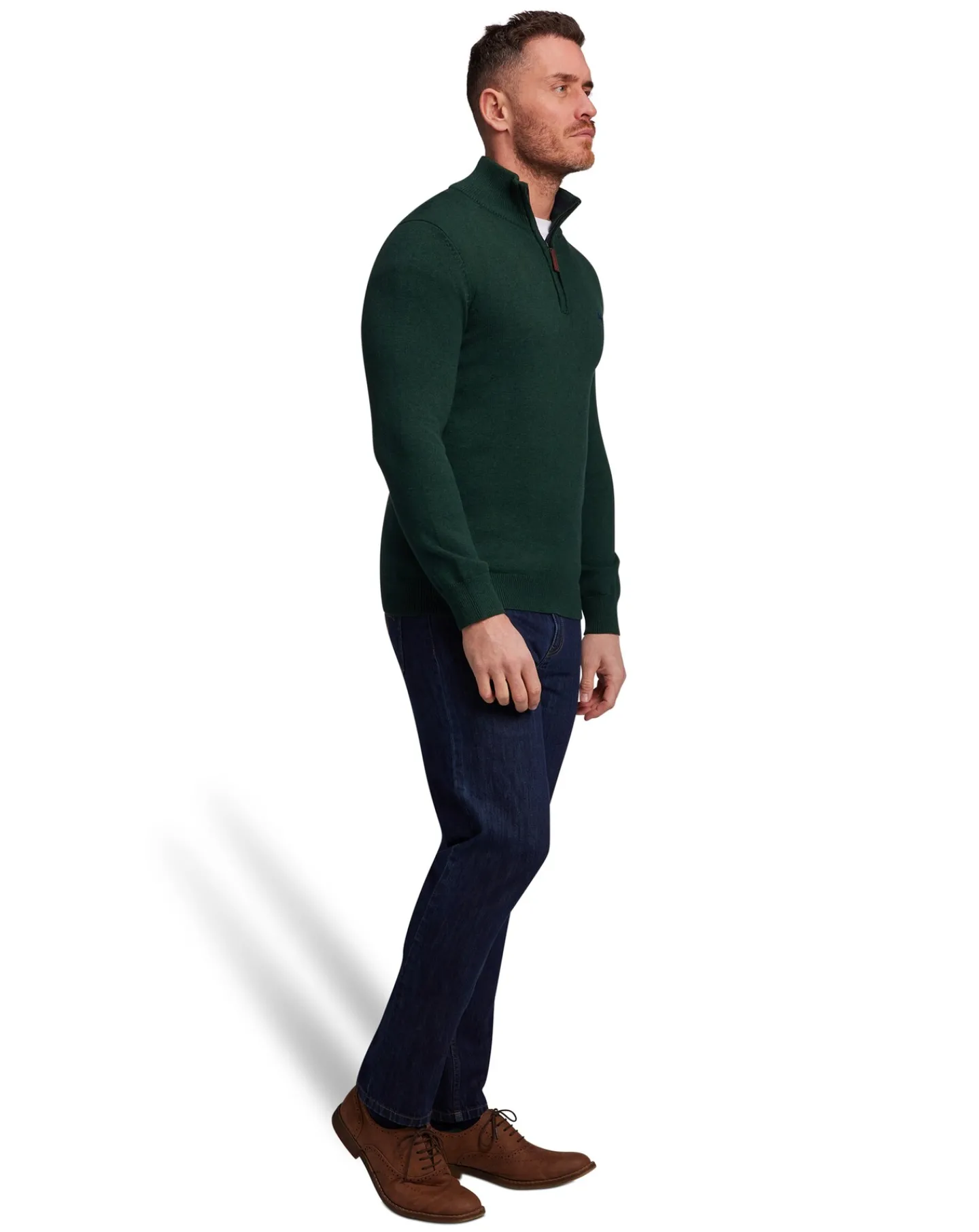 Raging Bull Classic Quarter Zip Knit Forest