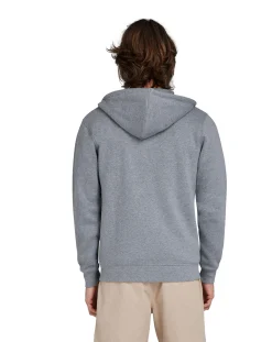 Raging Bull Classic Zip Through Hoodie Grey Marl
