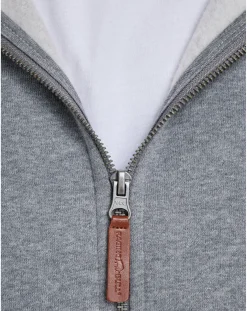 Raging Bull Classic Zip Through Hoodie Grey Marl