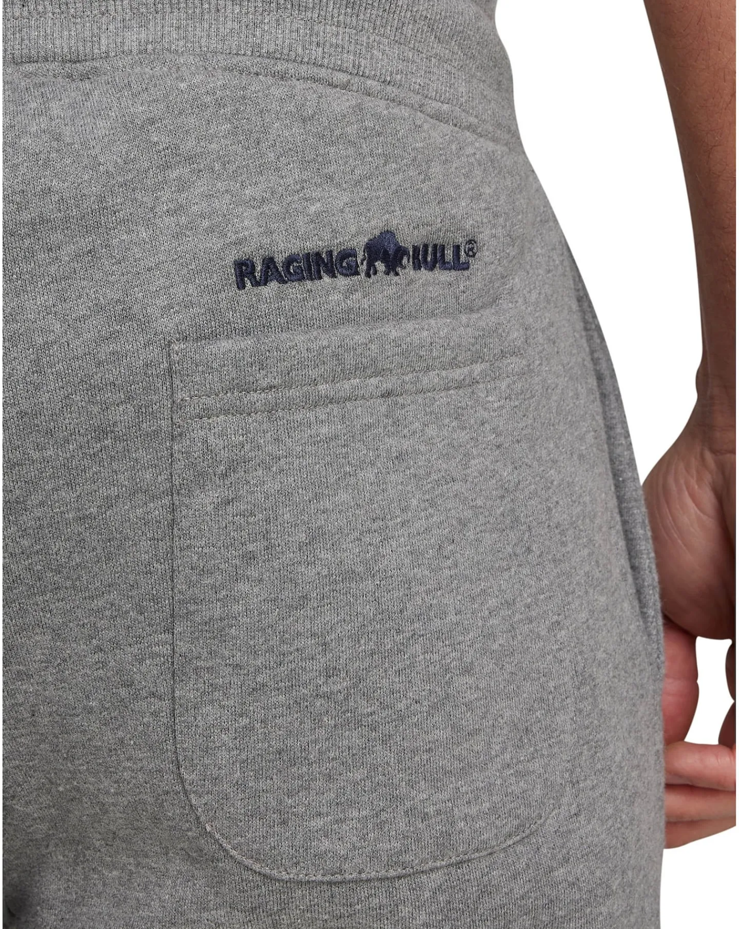 Raging Bull Cuffed Sweatpants Grey Marl