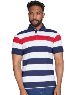 Raging Bull Irregular Stripe Jersey Polo