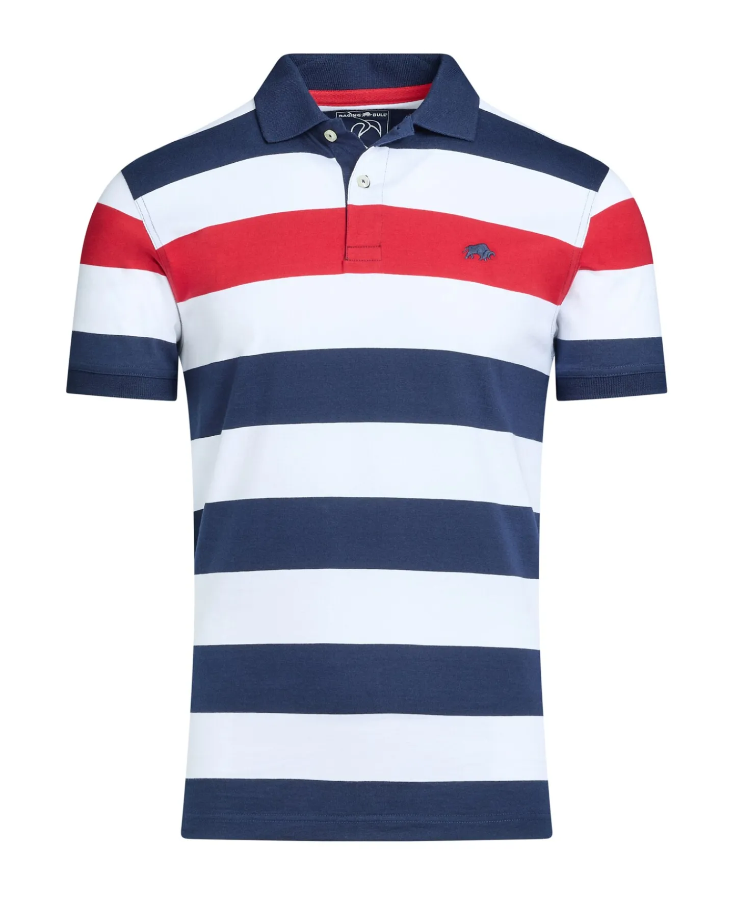 Raging Bull Irregular Stripe Jersey Polo