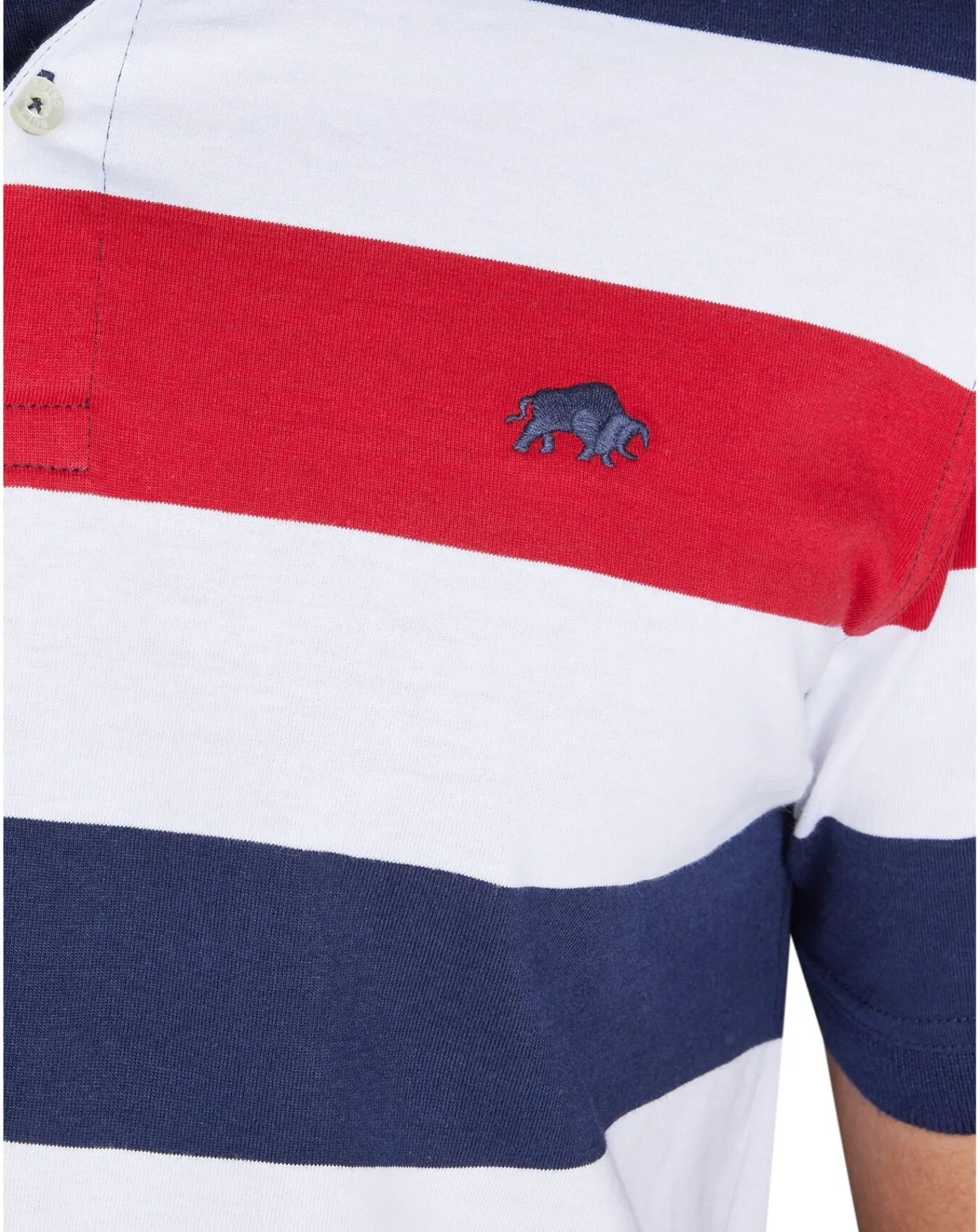 Raging Bull Irregular Stripe Jersey Polo