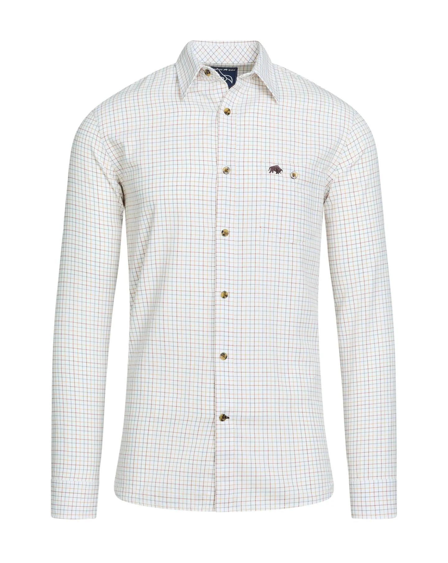 Raging Bull Long Sleeve Country Check Brushed Cotton Shirt