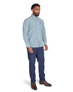 Raging Bull Long Sleeve Classic Gingham Shirt Forest