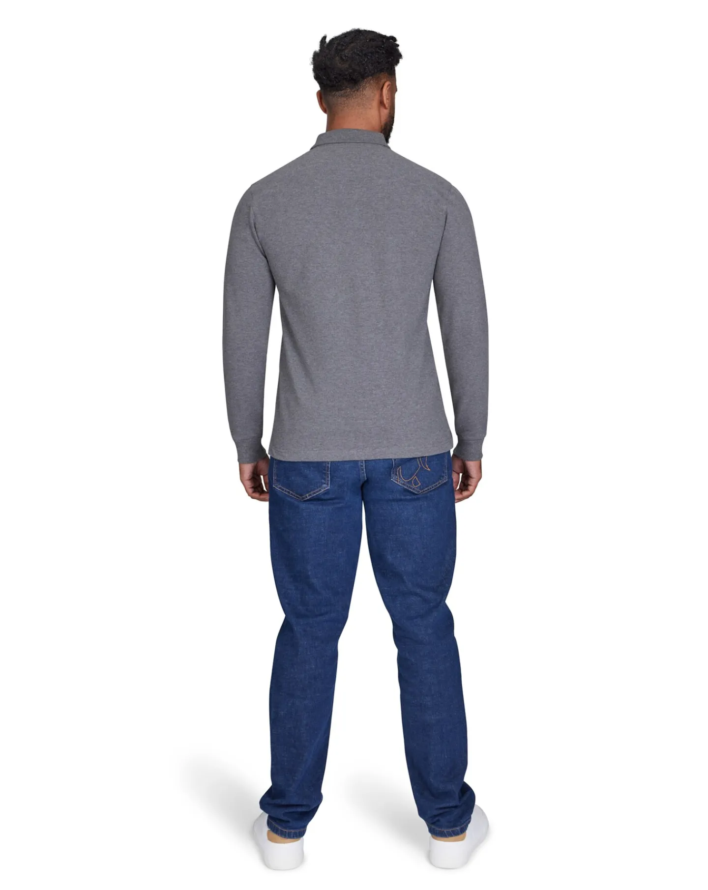 Raging Bull Long Sleeve Classic Patch Pique Polo